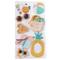 12 Pack: Beach Accessories Dimensional Stickers by Recollections™